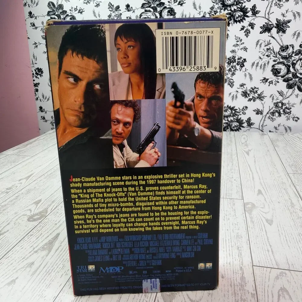 Knock Off VHS Tape 1998 Jean Claude Van Damme TriStar Pictures